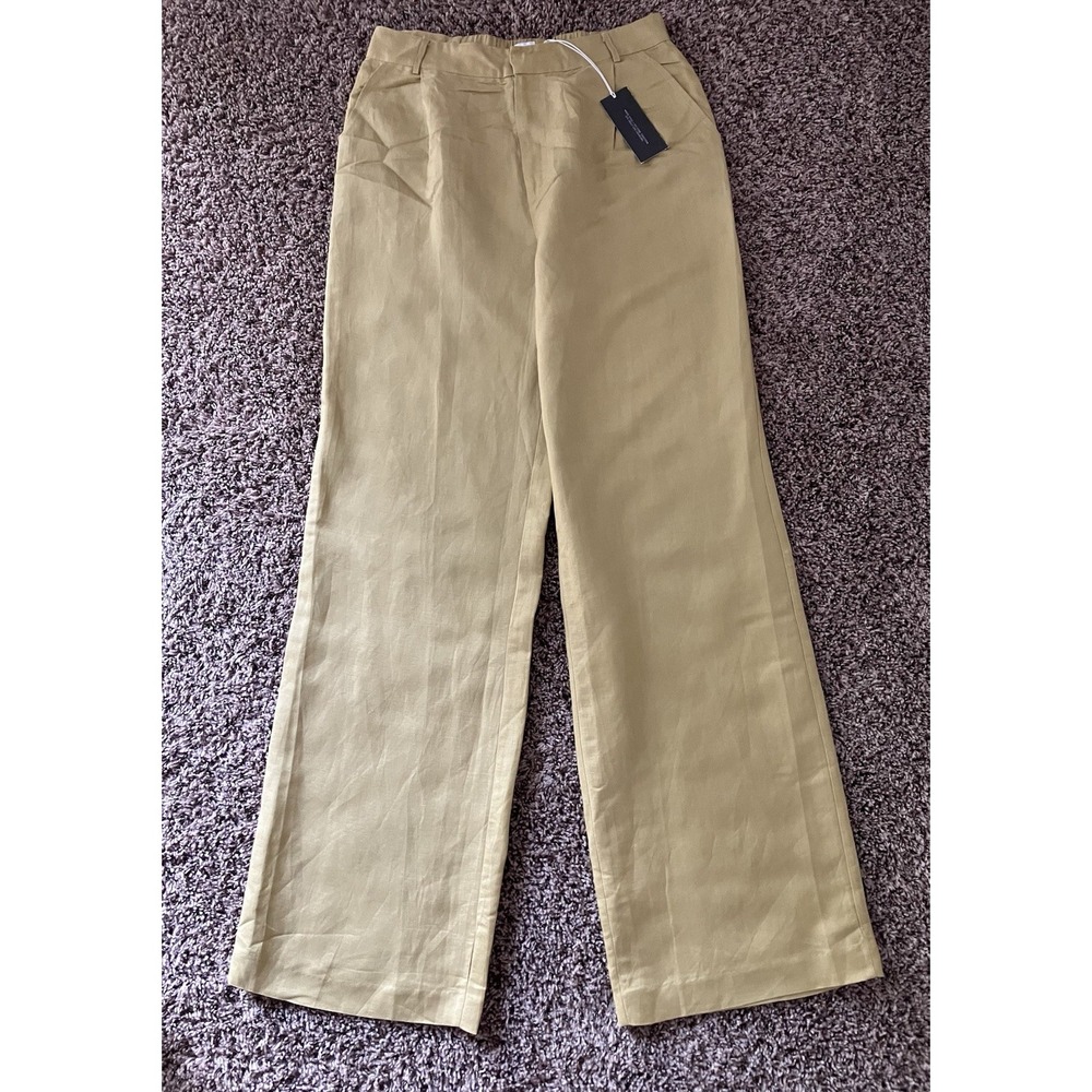 Amalli Talli Linen Blend Wide Leg Trousers Size Large NWT
